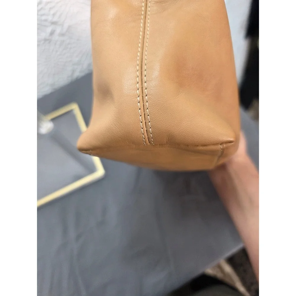 Vintage Coach Tan Leather Mini Hobo Baguette Bag Leatherware Est 1941 Y2K Pouch‎